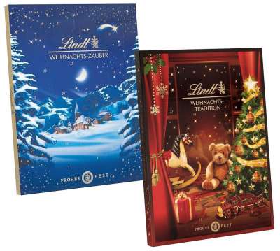 Конфеты Lindt Advent Calendar домик медвежонка