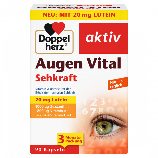Doppelherz Augen Vital Sehkraft 90 capsules = 3-month pack, food supplement