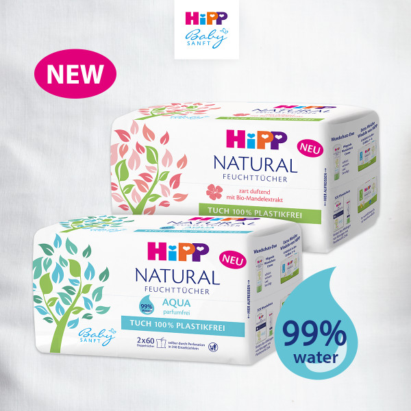 Hipp Babysanft Natural Feuchttücher NEU