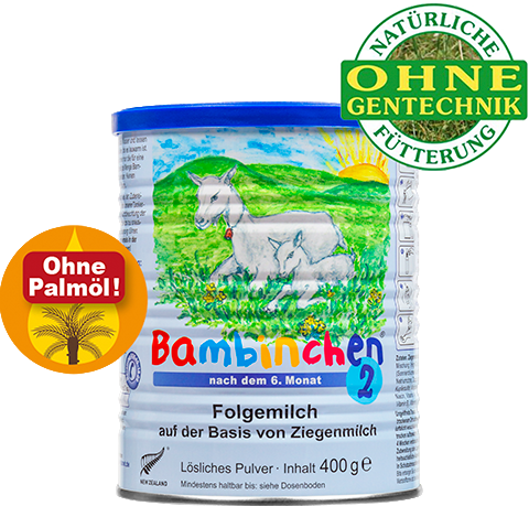 德国Bambinchen 低敏羊奶粉2段 婴儿奶粉 6个月以上 400g