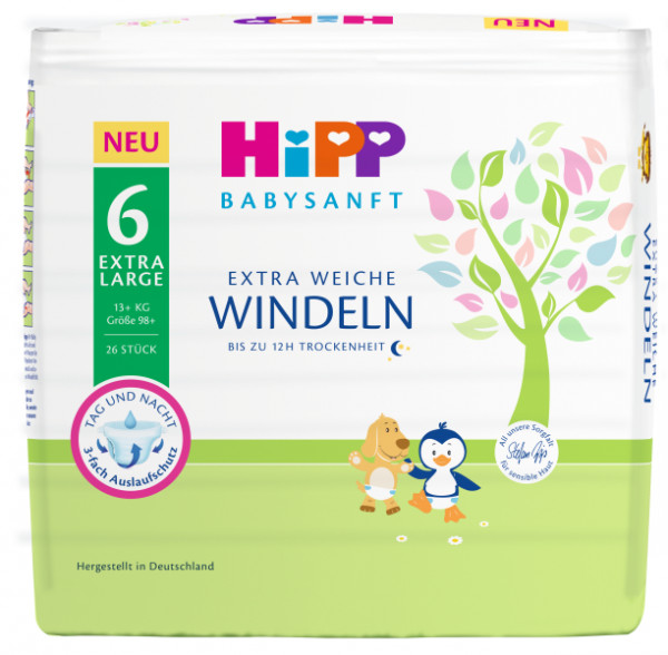 Babysanft diaper XL 6 Carry 1x26 pieces