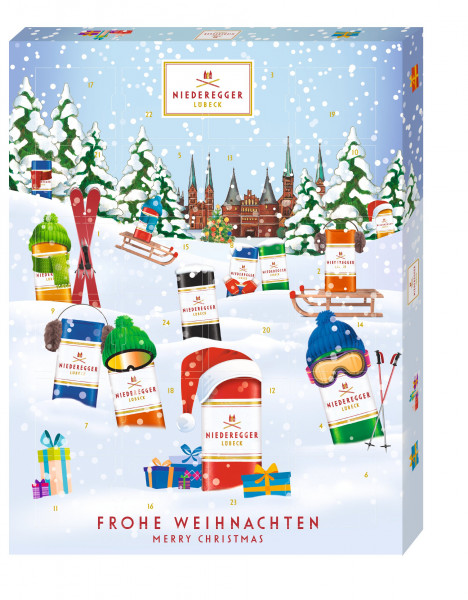 Niederegger Marzipan Advent calendar "Winter classics" 300g