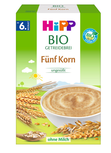 Hipp Bouillie de céréales Hipp Organic 5 céréales à partir du 6ème mois, 200g