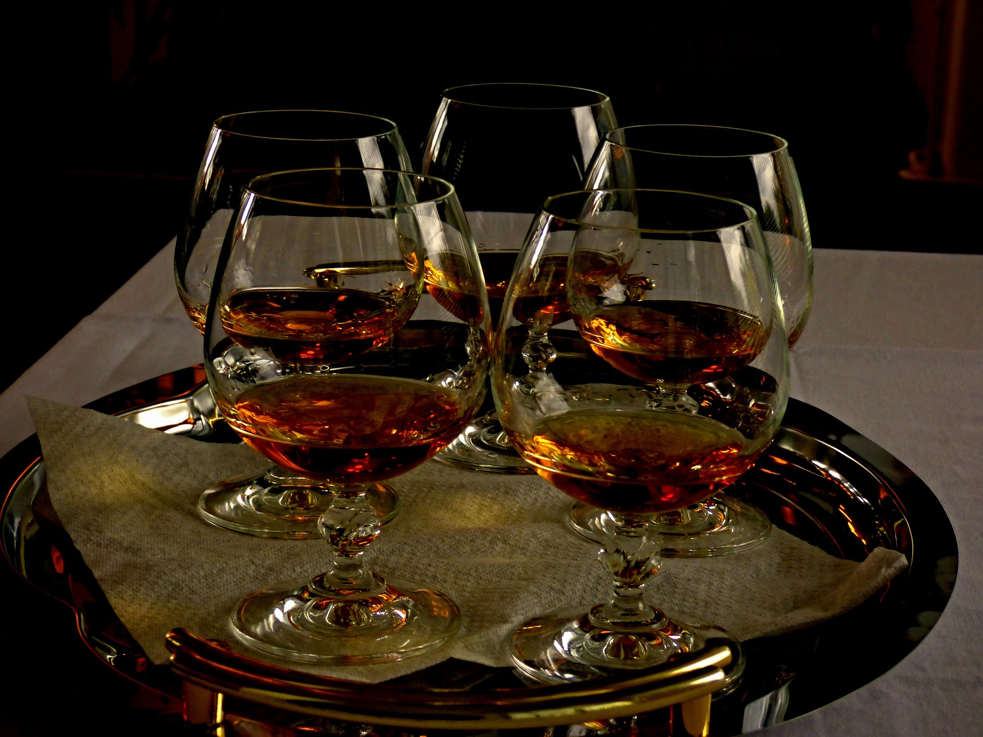 Cognac dans des verres