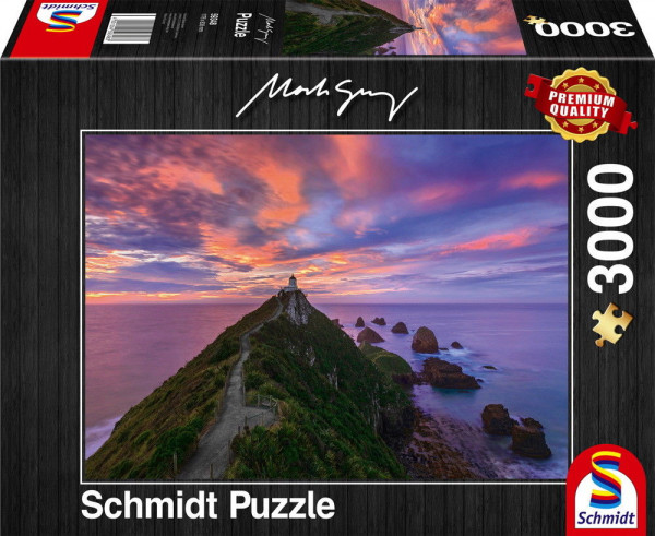 Puzzle Premium Schmidt 3000 pièces : Le phare de Nugget Point par Mark Gray