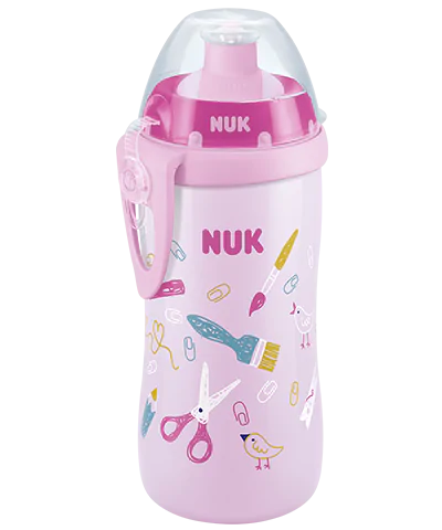 NUK儿童杯300毫升，18个月以上（粉红色）。