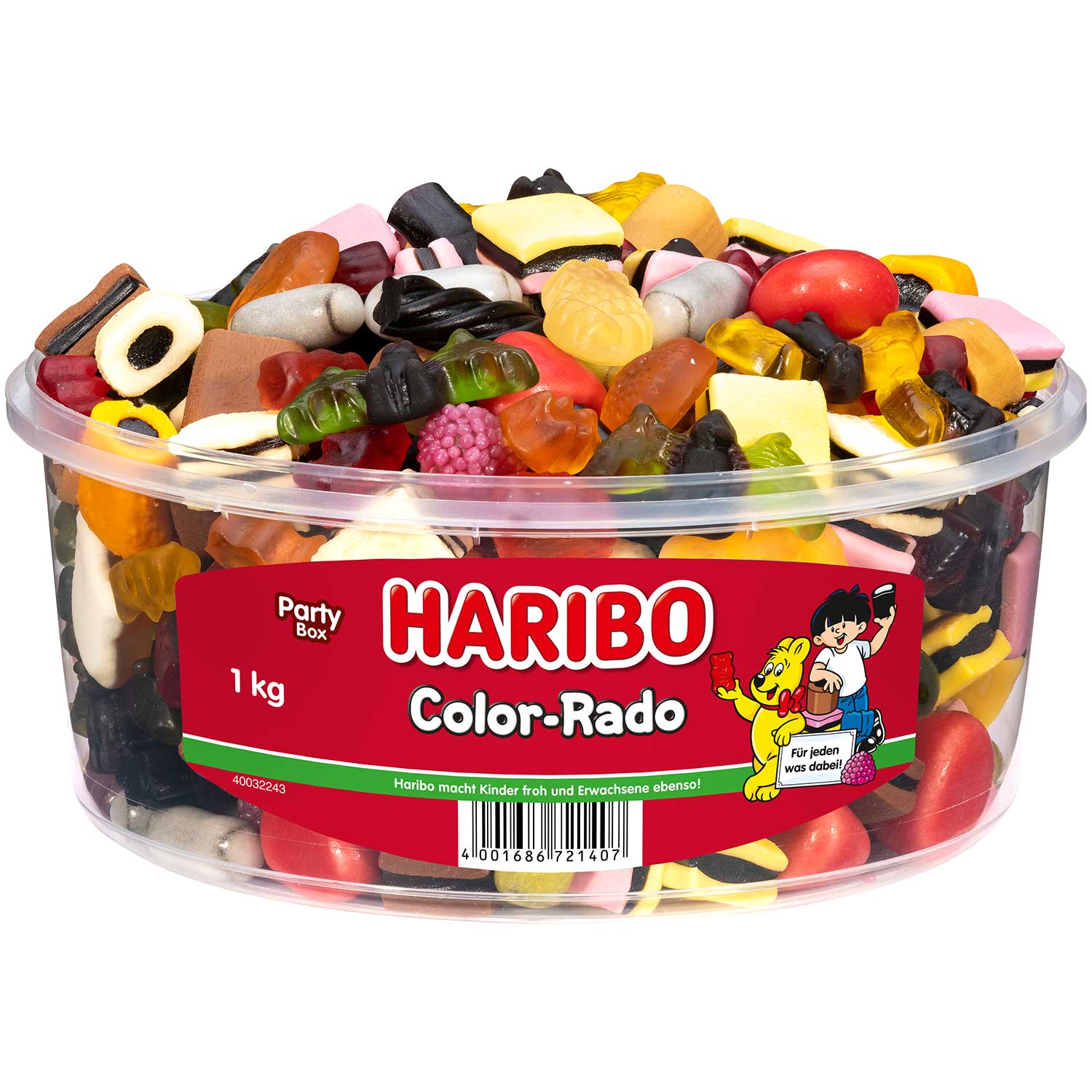 Haribo Color-Rado, latta rotonda da 1kg