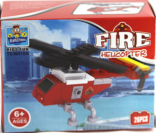 Building block vehicles "fire brigade", 4 different models to choose from