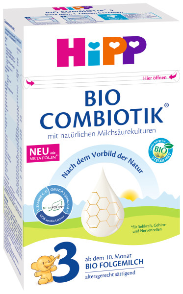 Hipp Bio Combiotik 3 lait de suite à partir du 10ème mois, 600g