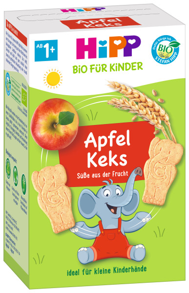 德国Hipp 喜宝儿童苹果味饼干 1到3岁 150克 6盒装 (6x150克)