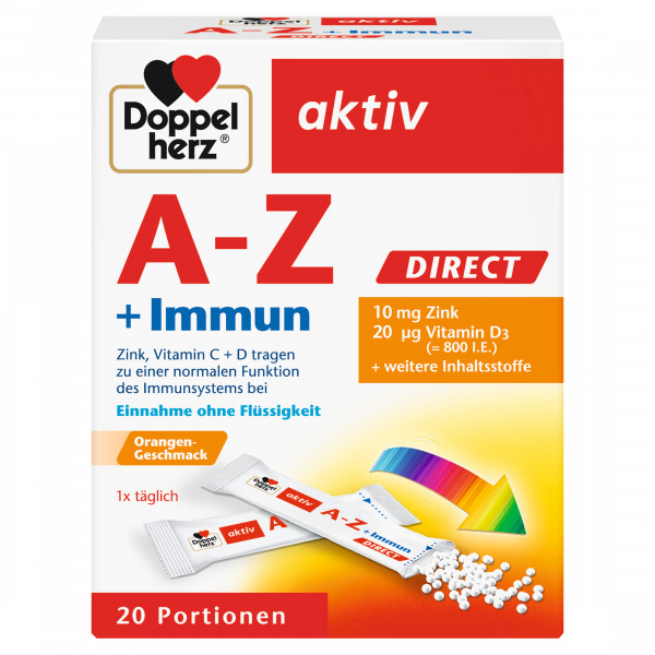 Doppelherz A-Z + Immun direct 20 portions, 31g, complément alimentaire