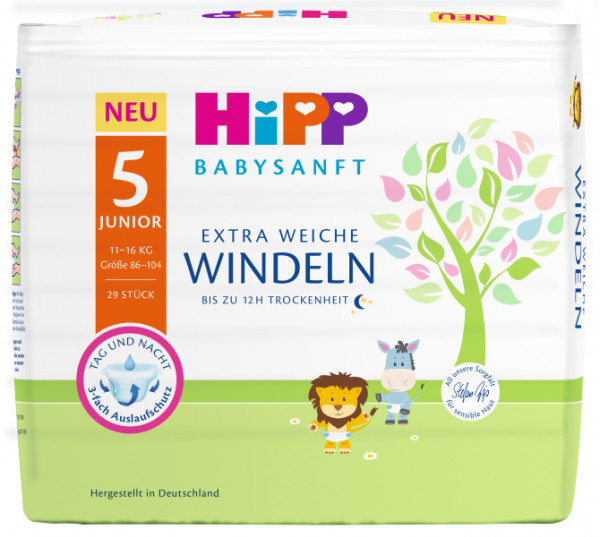 Babysanft diaper Junior 5 Carry 1x29 pieces