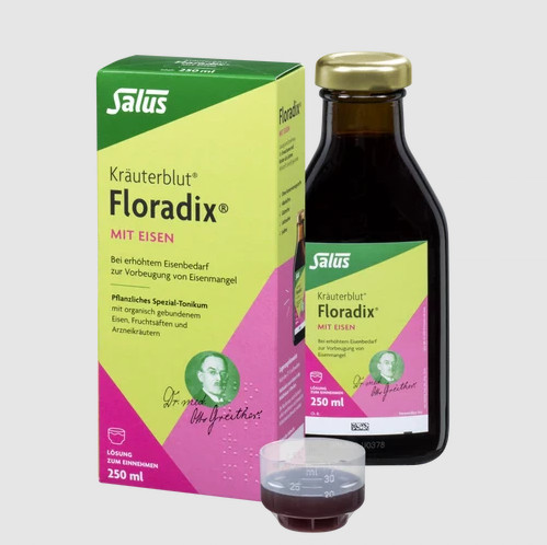 Salus Herbal Blood Floradix con hierro, 500ml (verde)