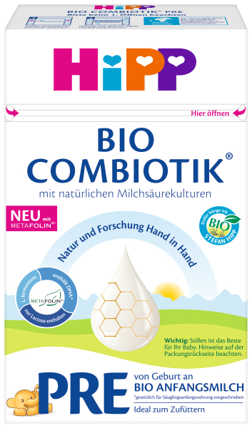 Hipp Bio Combiotik PRE initial food from birth, 600g. | Schafi-Shop