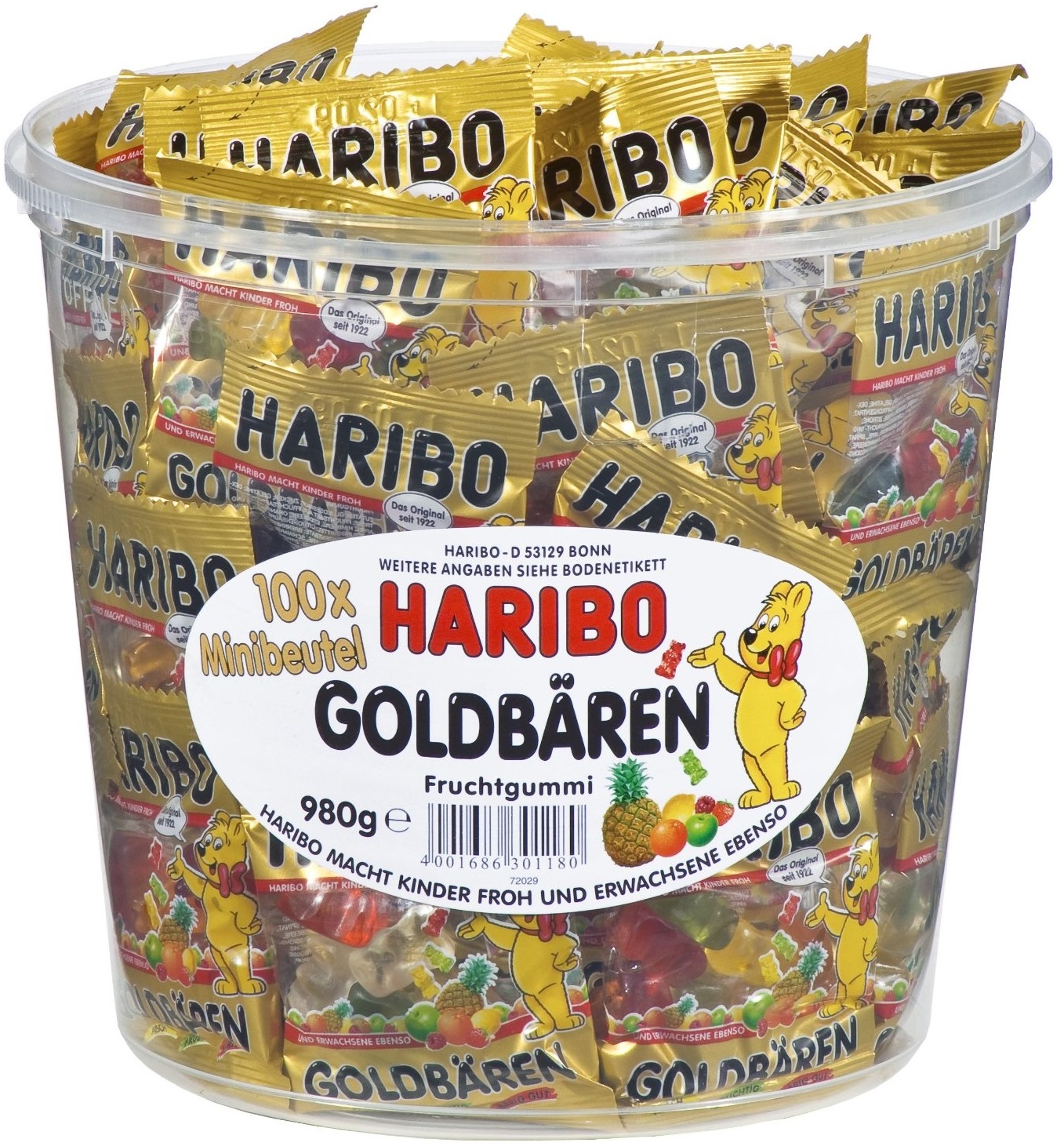 gold bear tin, bags, 980g | Schafi-Shop