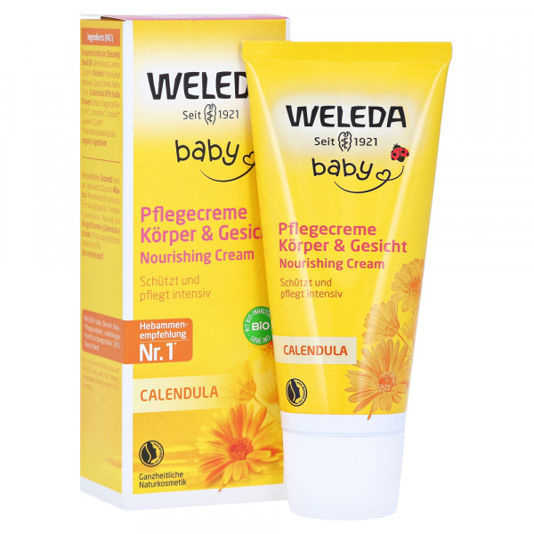 Weleda baby Calendula care cream body & face, 75 ml