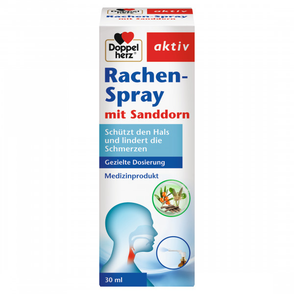 Doppelherz Spray para la garganta con espino cerval de mar, 30 ml, dispositivo médico