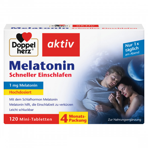Das Schlafhormon Melatonin hilft, die Einschlafzeit zu verkürzen