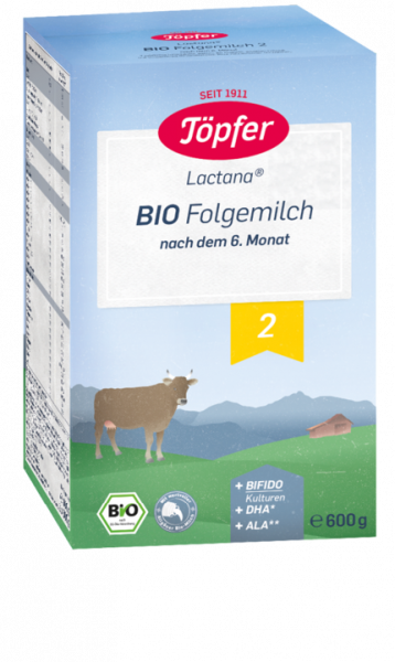 Töpfer 特福芬 Lactana 2段有机后续奶粉从6个月起，600克