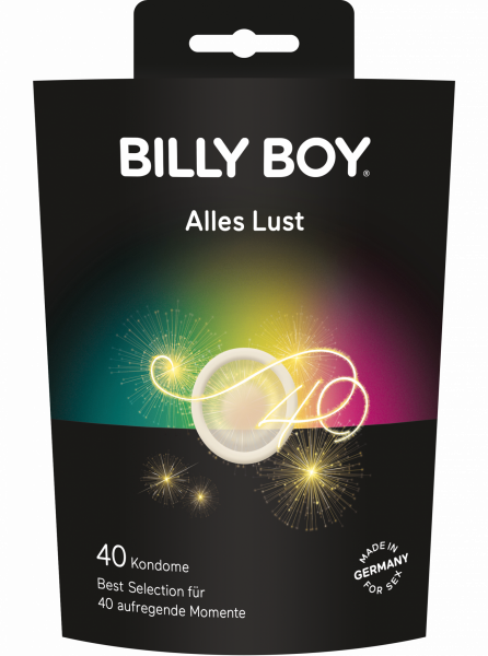 Billy Boy, alles Lust, aromatisiert, dünn, feucht, perlgenoppt, zarter Duft