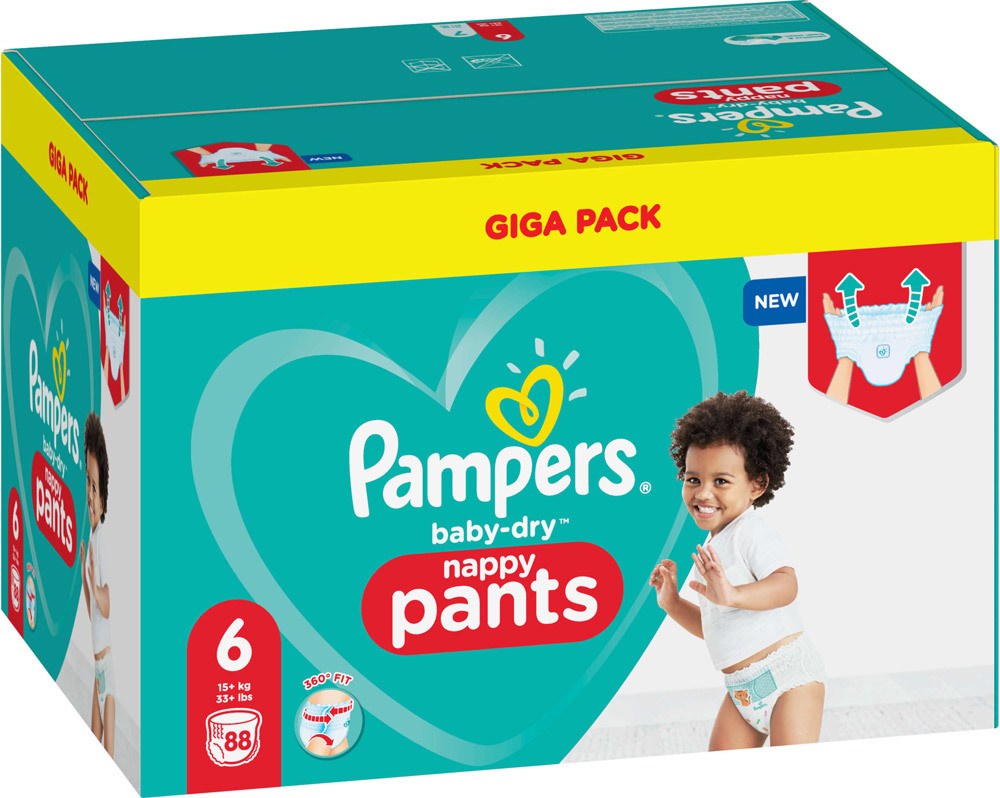 Dapperheid Slaapkamer Egomania Pampers BabyDry Pants size 6 (XL) Giga-Pack, 88 diapers | Schafi-Shop