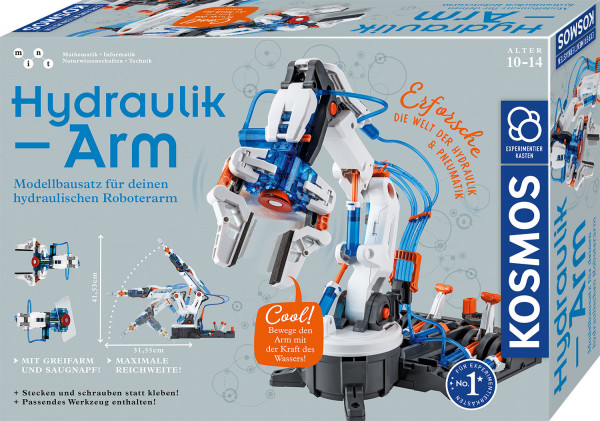 Kosmos Hydraulik-Arm Experimentierkasten à partir de 10 ans comprendre de manière ludique le thème de l'hydraulique