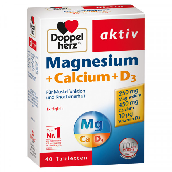 Doppelherz Magnesium + Calcium + Calcium + D3