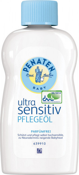 Aceite Penaten Ultra Sensitive Care sin perfume, 200ml
