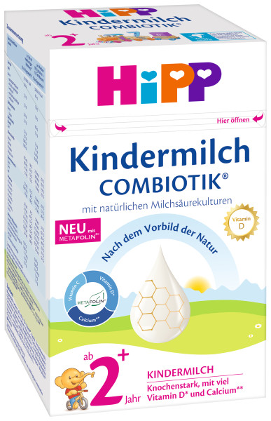 Hipp lait d'enfant combiotik 2+ à partir de 2 ans, 600g